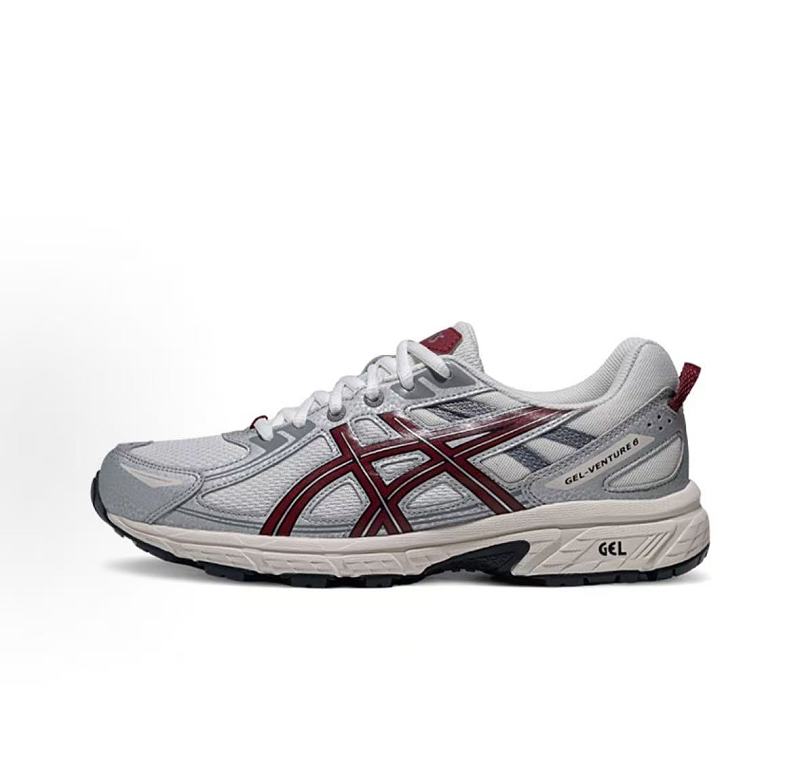Asics GEL-Venture 6 Silver Burgundy White